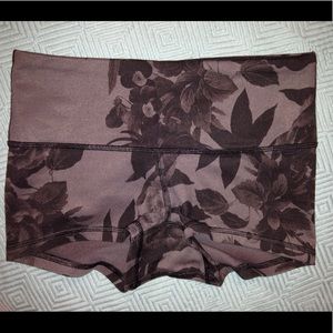 Black lulu floral printed shorts size 2